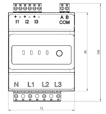 Home 3-Phasen Sensor ohne Stromwandler